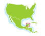 Mapa zona hoteleira Cancun